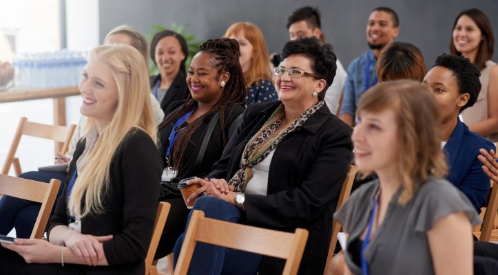 Group of teachers sitting in a training room